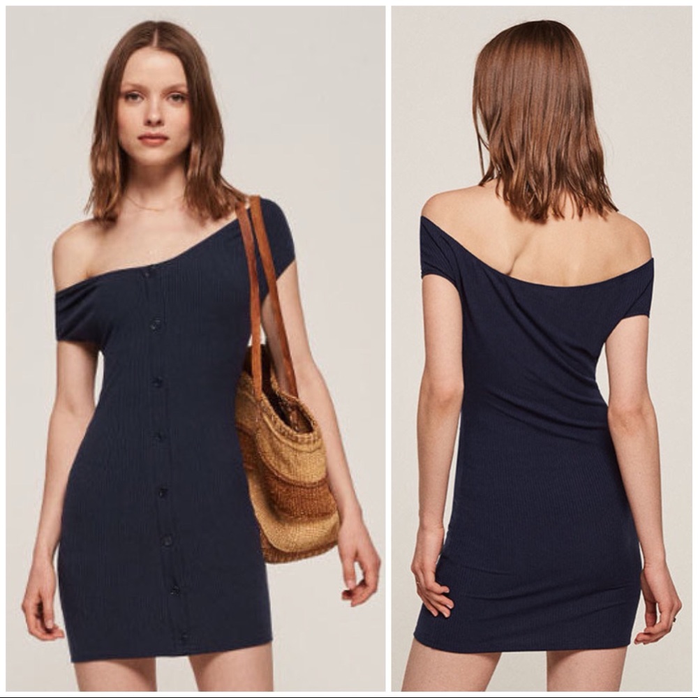 Reformation Malbec Off Shoulder Dress